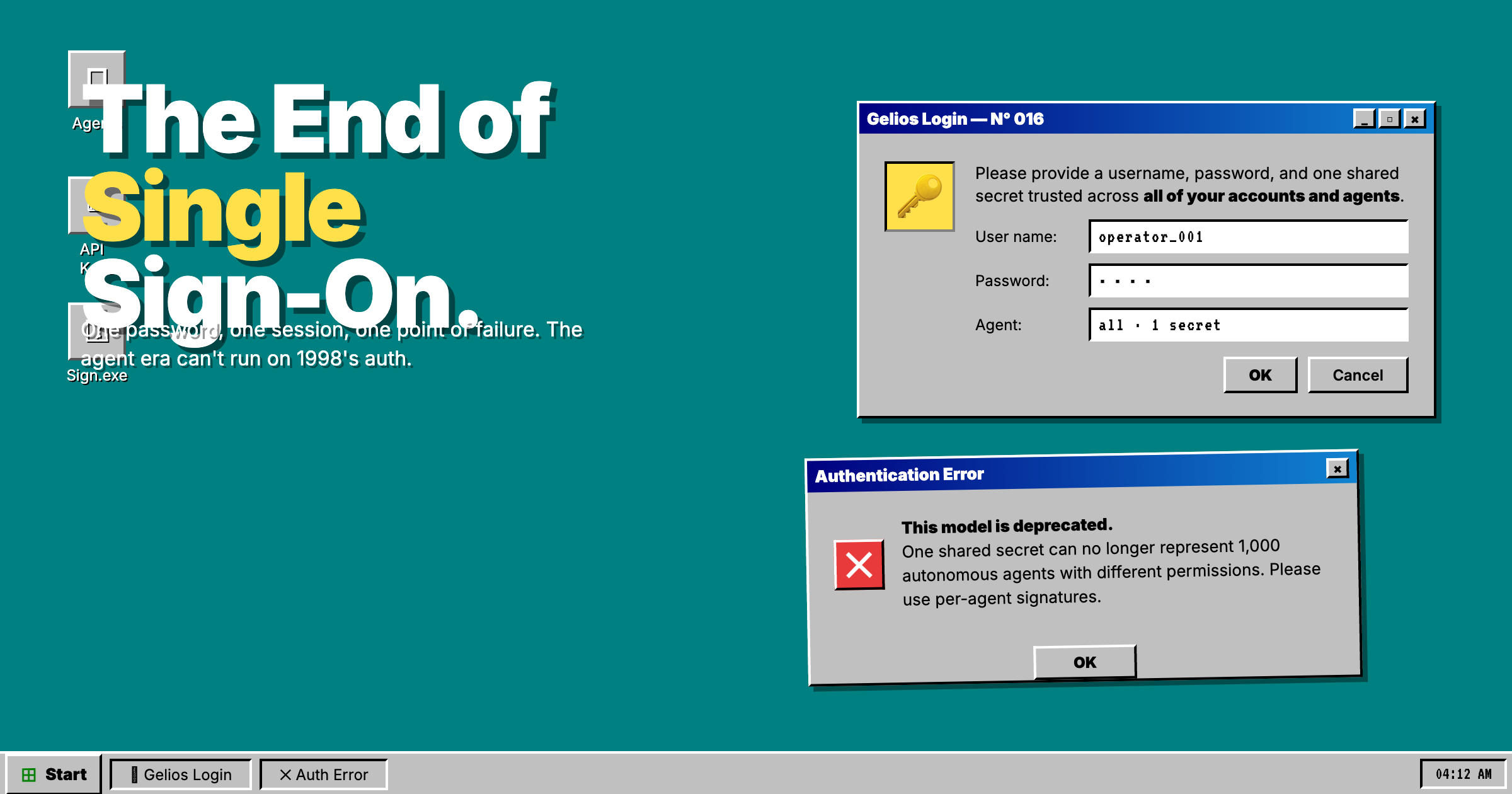 The End of Single-Sign-On.