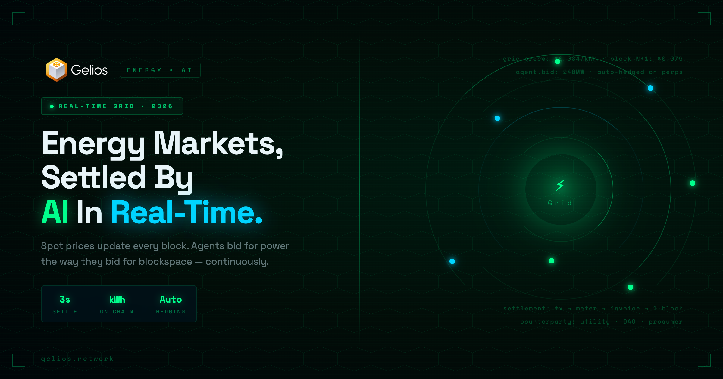Energy Markets, Settled By AI In Real-Time.