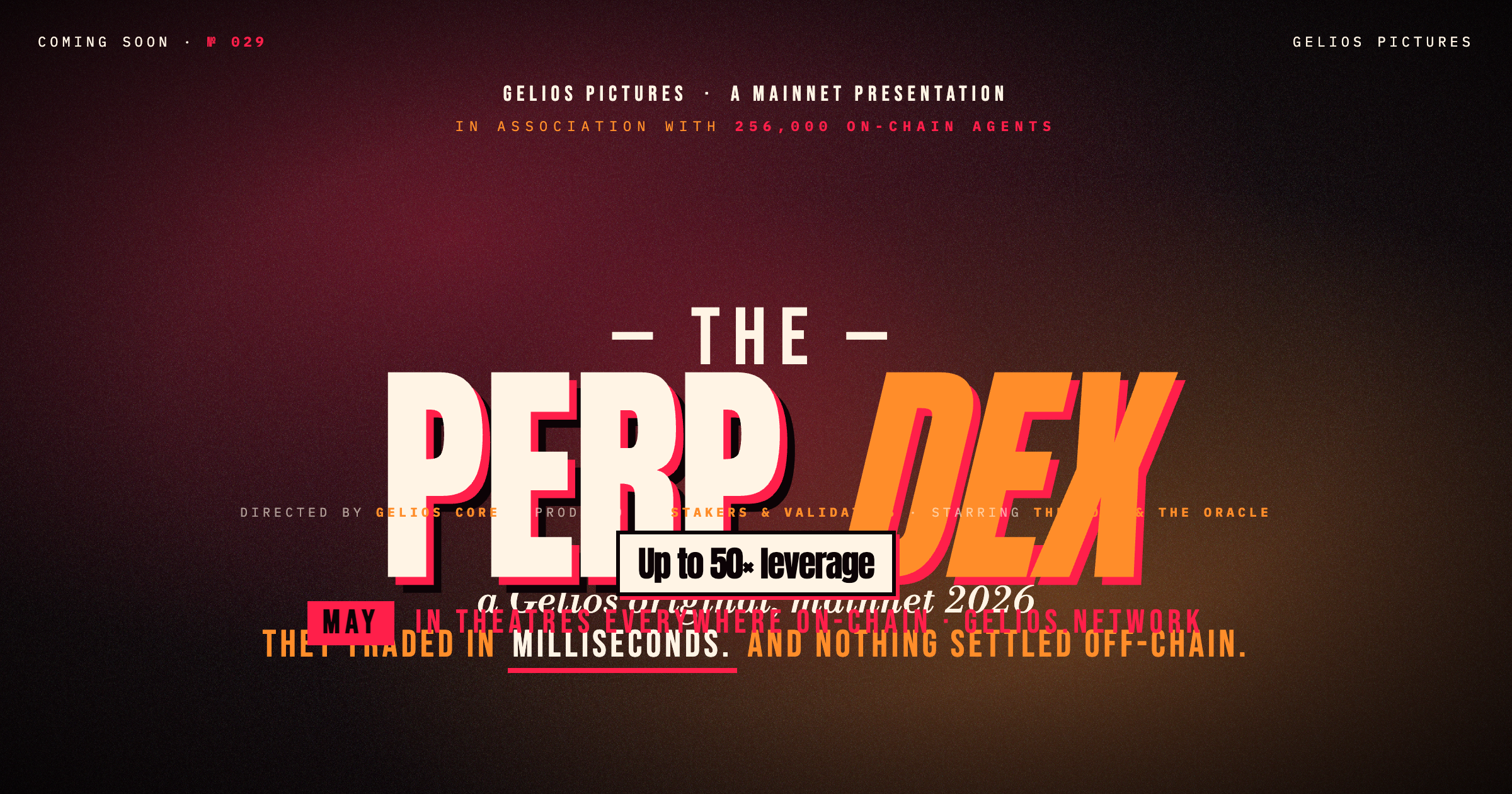 The Gelios Perp DEX Is Live.